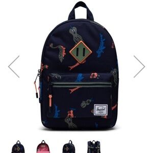 Herschel Supply Company Blue Dinosaur Print Bag